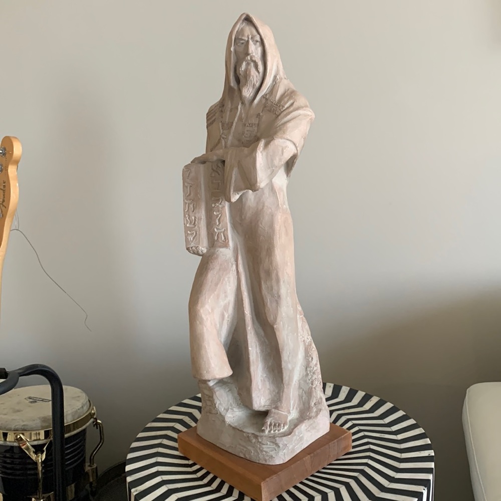1980 Austin Productions Moses with Ten Commandments David Fisher Sculpture
